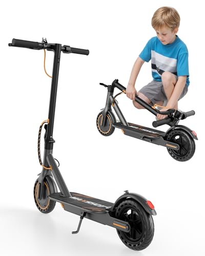 Image of Maxshot Electric Scooter, 8.5 inch /10 inch /14 inch Tire, 16 /19 /22 Mph Top Speed, 12 /16 /21 /27 /28 /49 /50 Miles Long Range, Folding Escooter for Adults and Kids with Seat Bag, Dual Braking, Dual Suspension, App