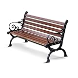 Chaise de parc spacieuse : le banc est suffisamment spacieux pour accueillir 2 à 3 personnes, vous rendant plus confortable et relaxant, et soulageant facilement la fatigue, vous offrant un lieu de répit, idéal pour les chemins étroits et les allées.