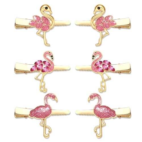 Accesorios para el cabello hawaiano con pinzas de flamenco