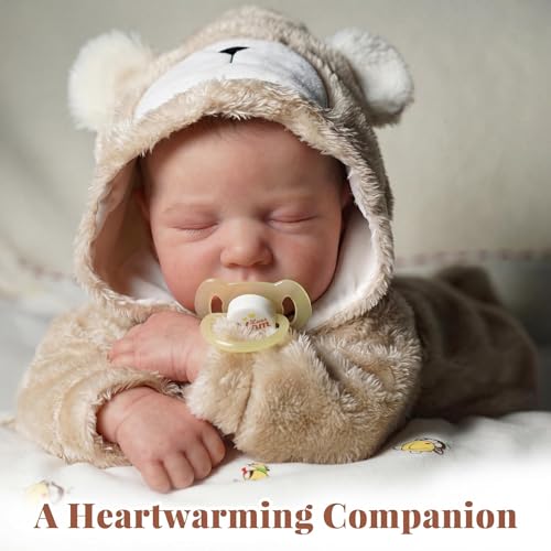 BABESIDE Lifelike Reborn Baby Dolls Boy - 17-Inch Baby Soft Body Realistic-Newborn Baby Doll Silicone Full Body Vinyl Real Life Baby Dolls with Toy Accessories for Kids Age 3+ by BABESIDE - Image 5