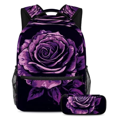 Sac à dos ado multicolore rose et noir idéal pour le collège et le lycée