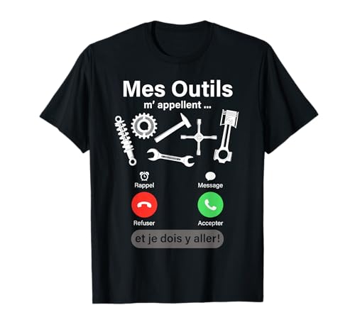 Photo de Humour Mecano Mecanicien Cadeau homme Mecanique Tee T-Shirt