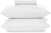 KARSTEN - Jogo de Cama Matiza 160 Fios 3 Peças Queen Branco 100% Algodão