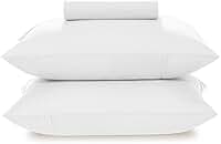 KARSTEN - Jogo de Cama Matiza 160 Fios 3 Peças Queen Branco 100% Algodão
