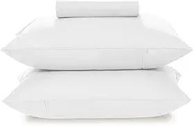 KARSTEN - Jogo de Cama Matiza 160 Fios 3 Peças Queen Branco 100% Algodão