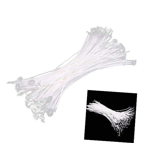 Mechas para velas de algodón natural preenceradas 100 pcs miniatura 3