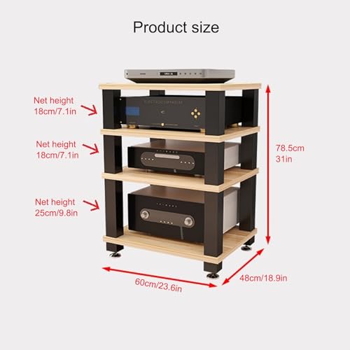 Support audio pour armoire AV en colonnes ouvertes superposées - 2