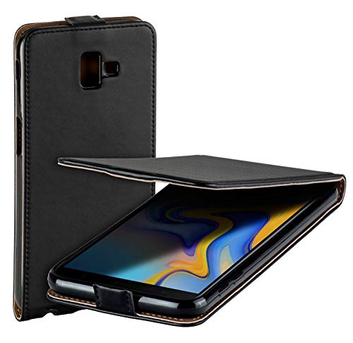 yayago Funda con tapa para Samsung Galaxy J6 Plus/Duos, color negro Cover