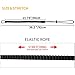 Retractable Tool Lanyard, 3 Pack Safety Tool Leash with Aluminum Lock Carabiner Clip and Adjustable Loop End, Fall Protection Tough Scaffold Tether for Hand Tools/Construction/Scaffolding/Roofing