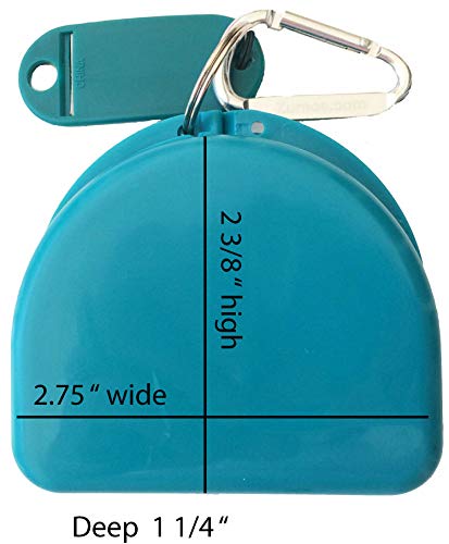 Zumoe Field Hockey Case for Mouth Guards, Retainers - Winning Team - Aqua - Thumbnail 5