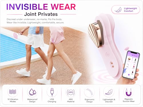 Panties vibradores con controlador APP, cuerpo portátil liviano con batería recargable, rendimiento silencioso, forma portátil, fácil de limpiar miniatura 7