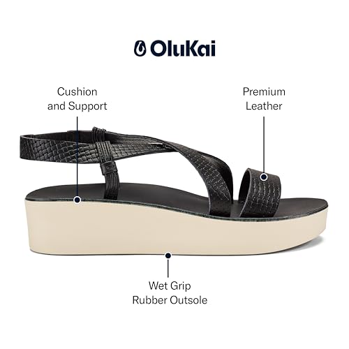 Sandales en cuir OLUKAI Onohi pour femme chaussure plateforme confortable chic