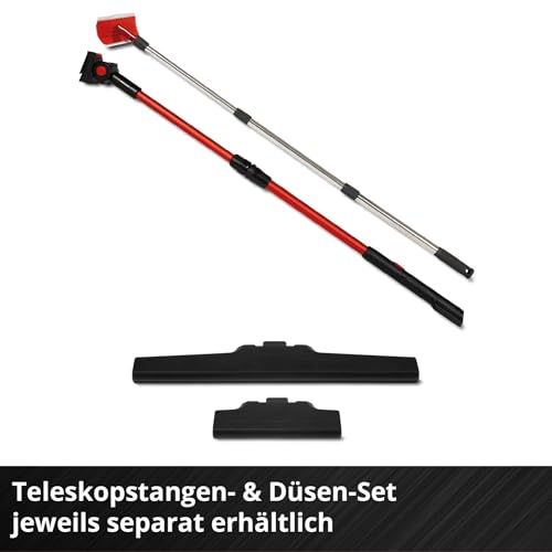 Einhell Akku-Fensterreiniger BRILLIANTO Power X-Change (18 V, 28 cm lange Saugdüse, streifenfreie Reinigung, inkl. Sprühflasche mit Mikrofasertuch, 4,0 Ah Akku und Ladegerät)