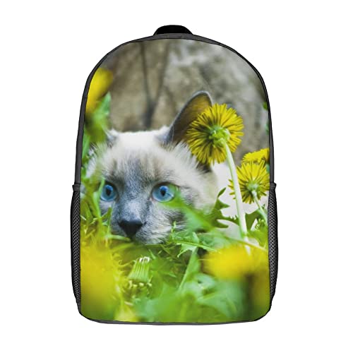 Sac d'école étudiant chat 17 pouces et sac à dos enfant mixte 3D