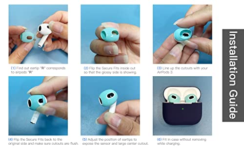 Auyuiiy AirPods 3 - Set di 3 paia di auricolari