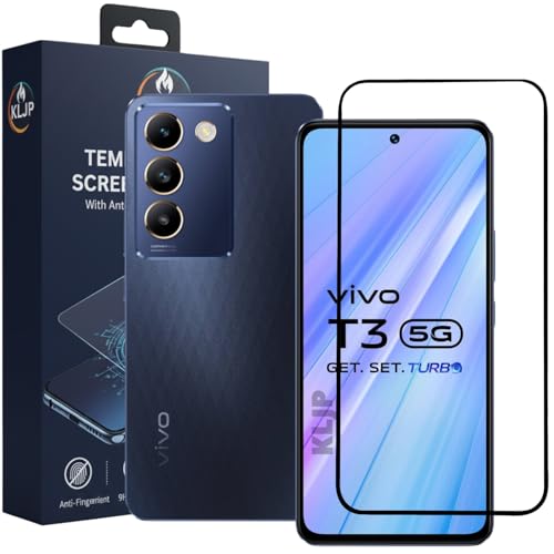 Image of Military-Grade Gorilla Tempered Glass For iQOO Z9 5G / iQOO Z5 5G / Vivo T3 5G With Installation Kit | Edge to Edge Coverage | Black