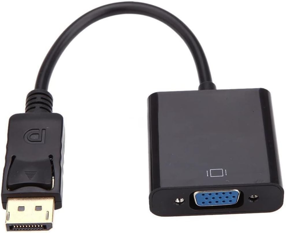 Adaptador DisplayPort a VGA para computadora y proyector miniatura 4