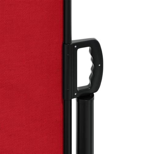 Store latéral rouge anti-UV et imperméable avec double cadre robuste - 8