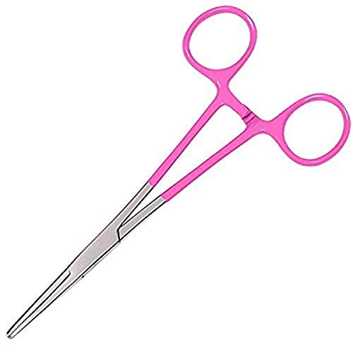 Prestige Medical 5.5 Inch Colormate Kelly Forceps, Hot Pink