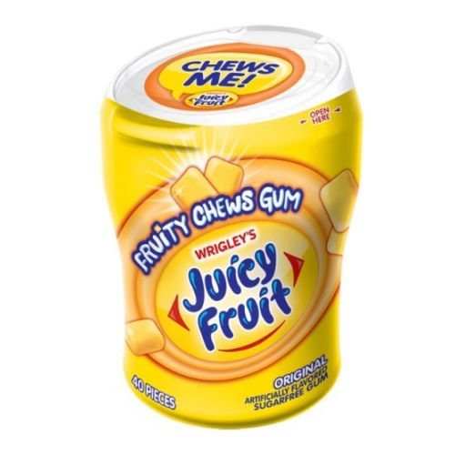 Goma de Mascar Juicy Fruit Original Sin Azúcar 40 Piezas