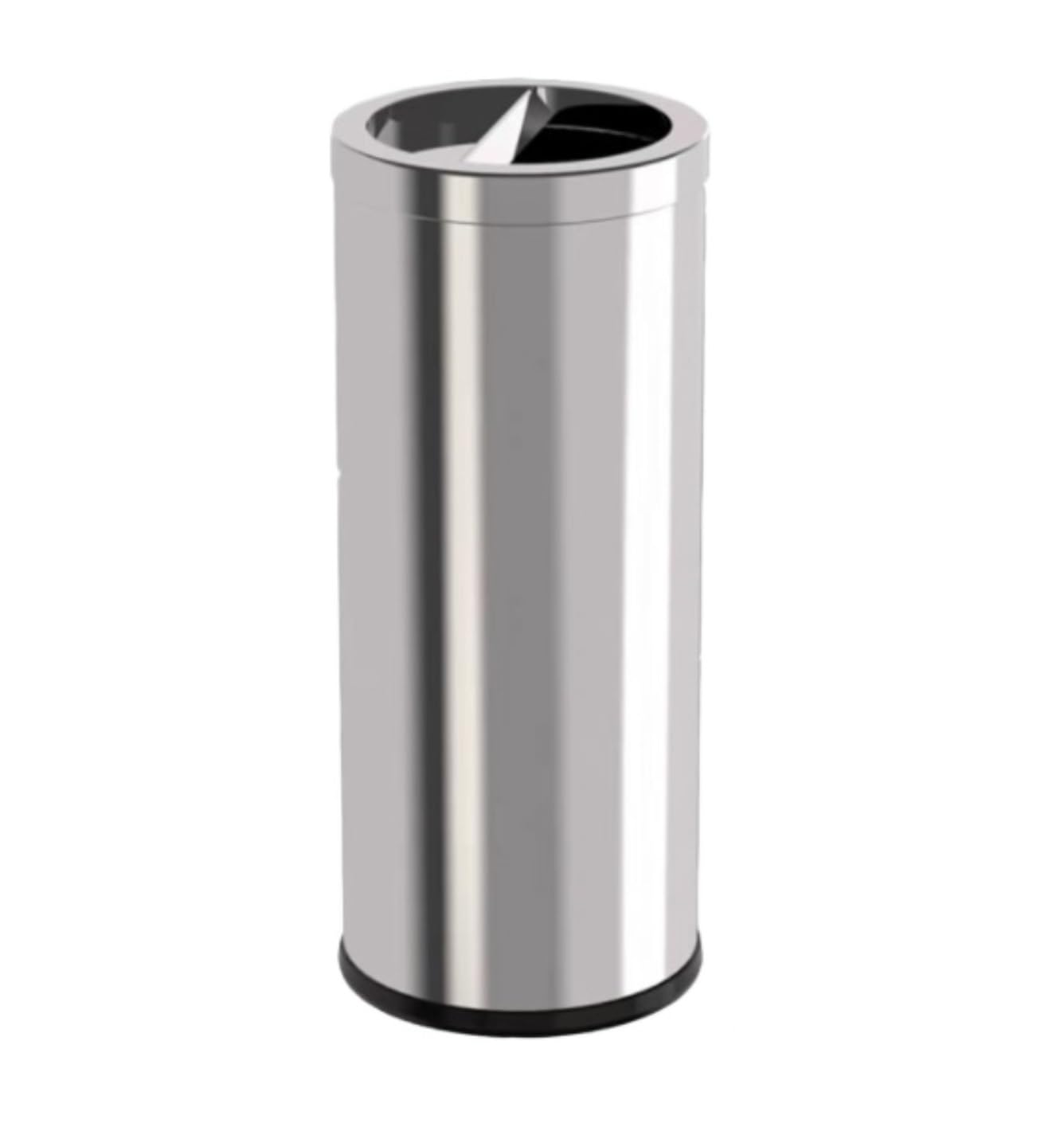 Papelera Oficina Cubos De Basura Cubo De Basura De Cocina/Cubo De Basura De Acero Inoxidable con Tapa De Tiro Directo Cubo De Basura Comercial para Hotel Papelera para Comunidad(Blue,Silver)
