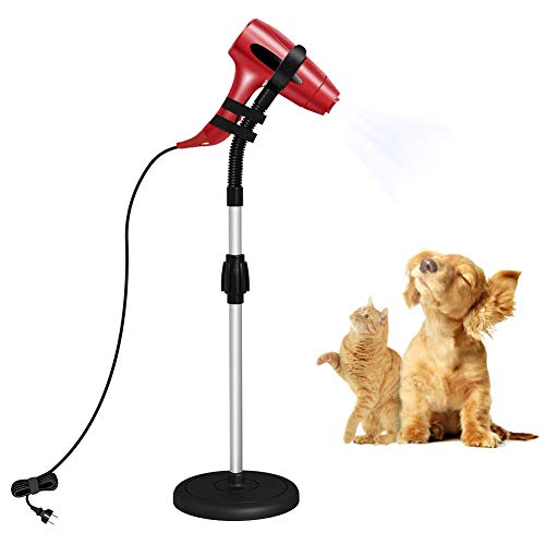 UPANV Blow Dryer Stand, Hair Dryer Holder 360° Rotation, Hair Dryer Stand Hands Free, Adjustable Height Hair Dryer Holder