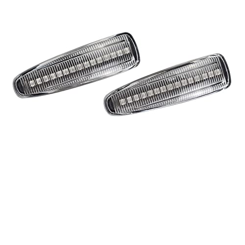Supkancl 2 uds luces de señal giro marcador lateral dinámico 8351A001 for Mistubishi Outlander Sport Mirage Lancer Evolution X(Dynamic Crystal)