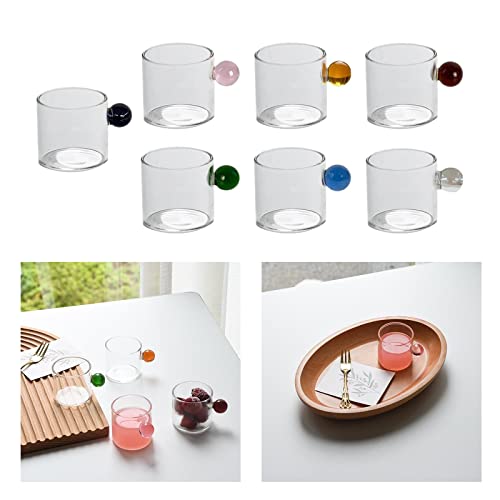 CALANDIS® Milk Mug Single Layer Creative Transparent for Home Living Room Pink | 1 Milk Mug - Image 4