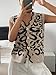 WDIRARA Women's Leopard Print Button Down Sweater Vest V Neck Sleeveless Cardigan Scallop Trim Knit Tops Multicolor Small