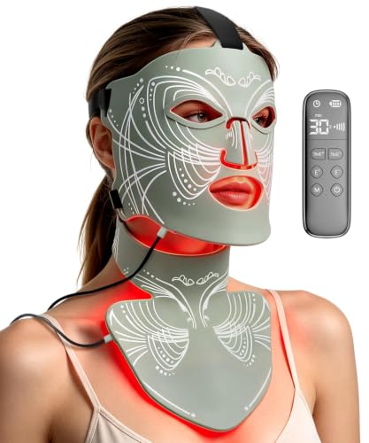 Red Light Therapy Mask for Face & Neck for Anti-Aging,Skin Firmin...