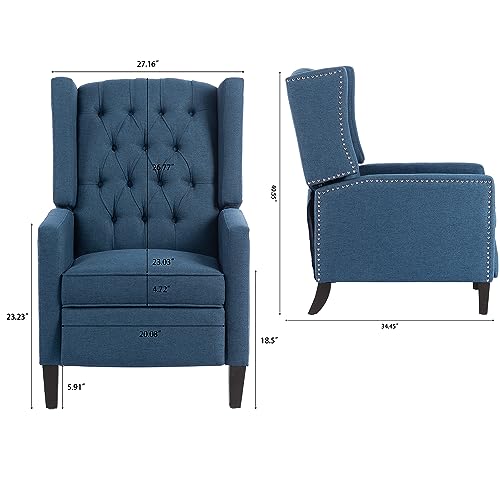 Sillón Plegable Ajustable Azul miniatura 2