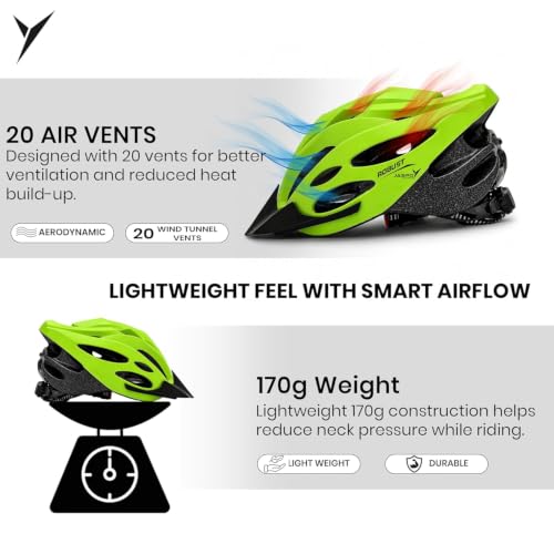 Image of Jaspo Robust Plus Cycling and Skating Helmet for Kids & Adults | 170g Lightweight & Adjustable |Sports Helmet | Quick-Release Buckle & Padded Chin Strap | Ideal for Cycling, Skating & Outdoor Use