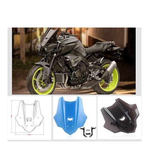 Pare-brise moto MT10 déflecteur de vent anti-vibration