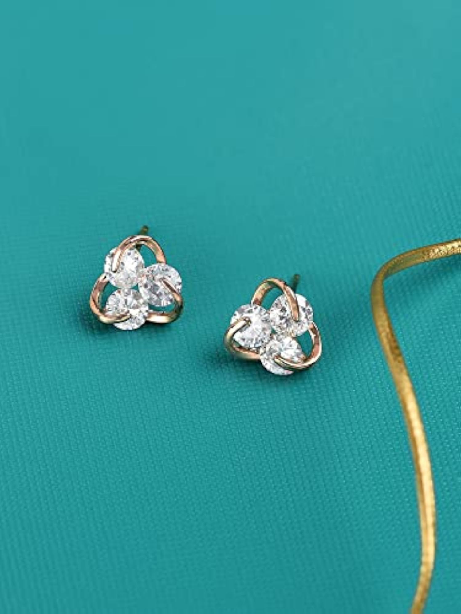 Cubic Zirconia Contemporary Studs Earring for Women, Elegant