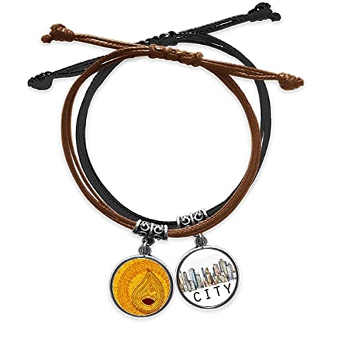Bracelet Corde Main Jaune coloré en cuir Sidi pour vos sorties d'été