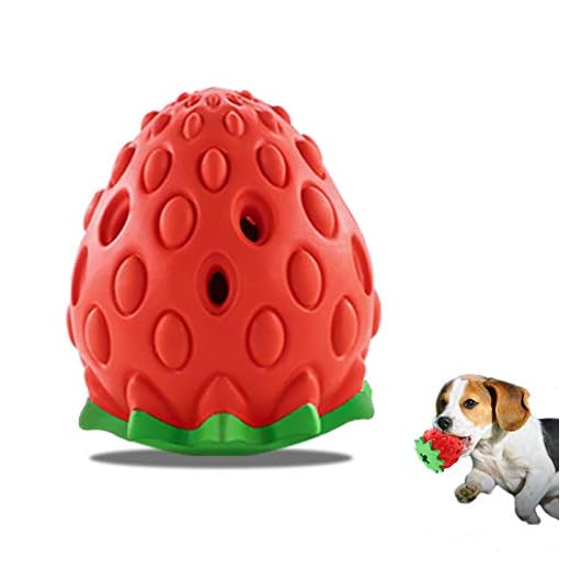 Strawberry Dog Toys, Dog Chew Toys for Aggressive chewers, Indestructible Dog Toys for Boredom, Dog Toys for Aggressive Chewers, Interactive Dog Toys for Small Medium Large Dogs (Strawberry)