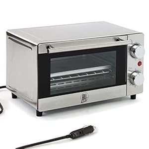All Ride Mini oven – 24 volt via sigarettenaansteker – voor onderweg: vrachtwagen, camper of boot – 300 watt – 9 liter – roestvrij staal