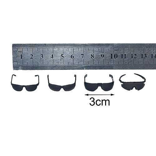 Gafas de sol para muñecas a escala 1:6 perfectas para personalizar manualidades DIY 3