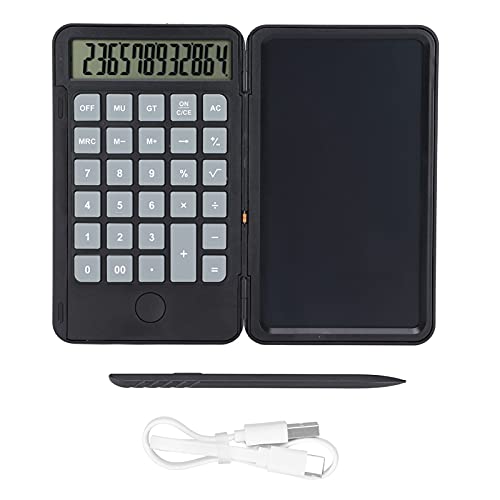 Note Taking,Calculator Writing Tablet 6.5in LCD Chargeable Portable Paperless Drawing Handwriting Board for for Drawing Design, Communication, Calculation(black), Calculator Writing Tablet 6.5in