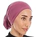 Ayisah Hijab Caps Underscarf for Women – Purple Hijab Cap Underscarf Turban Dreadlocks Tube – Muslim Accessories Headscarf Wrap - Islamic Hajib Headwrap Tube Fashion Solid Color (Purple)