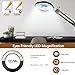 VUEJIC 12X Magnifying Glass with Light and Clamp, Magnifier with Light Hands Free,84 LEDs Real Glass Lens Magnifying Lamp for Close Work, Repair, Reading, Craft (Black 2)