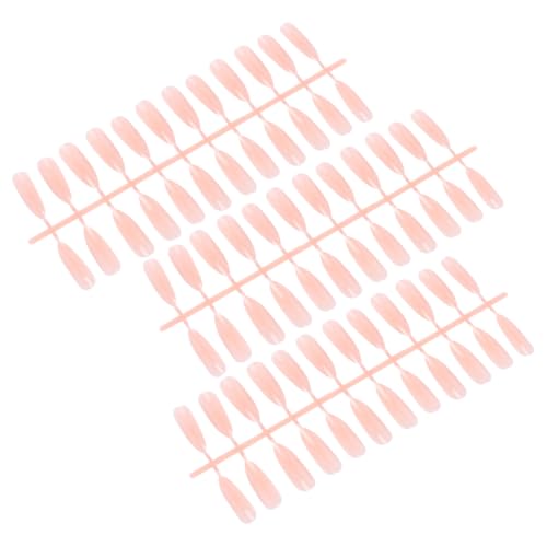 Genérico 72 Uñas Postizas Largas de Abs en Color Rosa para Arte de Uñas, Resistentes y Elegantes, Ideales para Fiestas de Halloween y Uso Diario