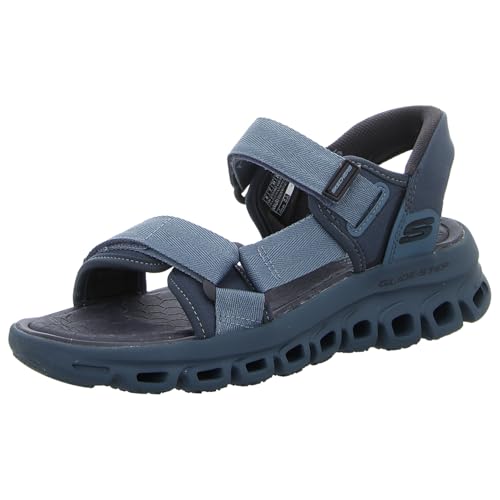 Sandalias Glide Step Sandal Skechers azul 233382 para caminar sin dolor ni cansancio