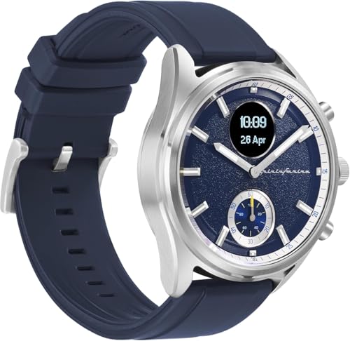 Image of pininfarina Sport Sintesi Smart Watch, Heart Rate Monitoring, Fitness Tracker, FKM Strap, Sleep Monitoring, GPS Tracker, 30-Day Battery Life