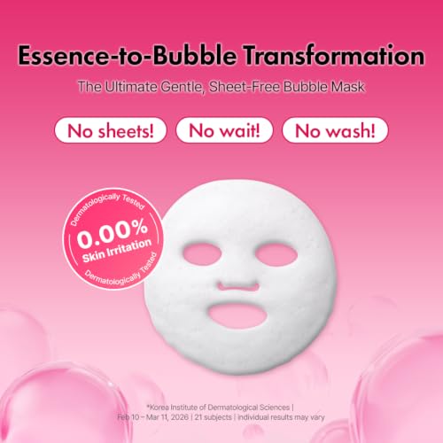 Image of Hanskin PDRN Micro Bubble Pore Mask, Pink Lotus PDRN Mask, 3.21 fl oz | 3-Second Foaming Formula, Micro Bubble Foam Mask, Pink Lotus PDRN, Pore Care, Sebum Control, 7-Layer Collagen, Hydrating