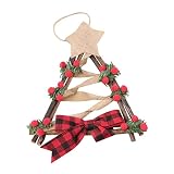 Yardenfun Led Kerst Muur Opknoping Kerst Bessen Krans Kerst Deurhangers Kerst Voordeur Krans Kerst Muur Krans Kerst Raam Krans Verlicht De Kerstboomkrans Accessoires Houten Bruiloft