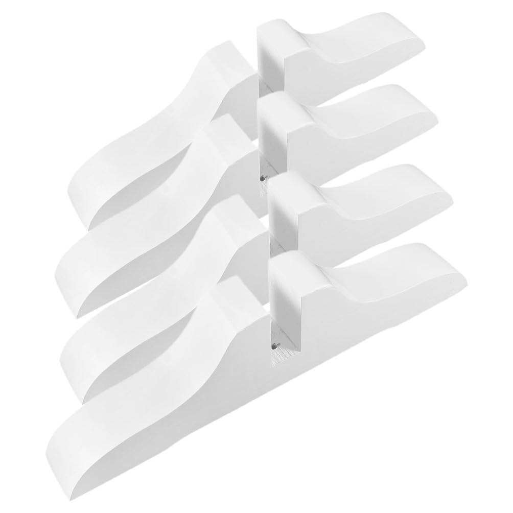 Amosfun Paravent De Séparation Réglable sur roulettes 4 Pièces Pieds en Bois pour Base Intérieure