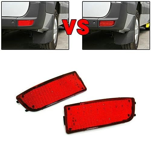Image of 2Pcs Red LED Rear Bumper Reflector Lights Brake Lights For Mercedes Sprinter 2007 2008 2009 2010 2011 2012 2013 2014 2015 2016 2017 2018