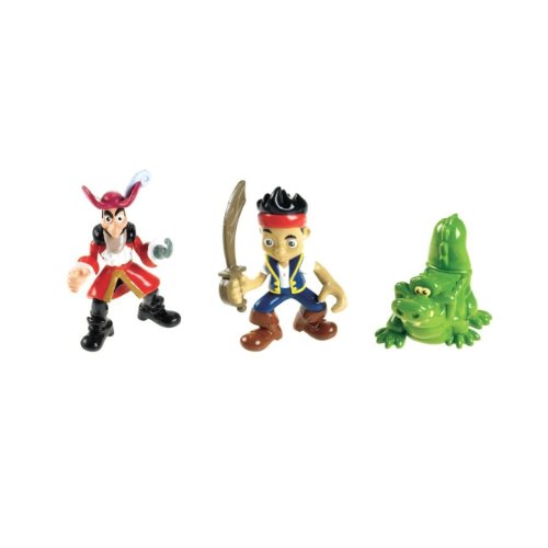 Disney Jake and the Neverland Pirates JAKE,HOOK, & CROC 3 piece Figure set