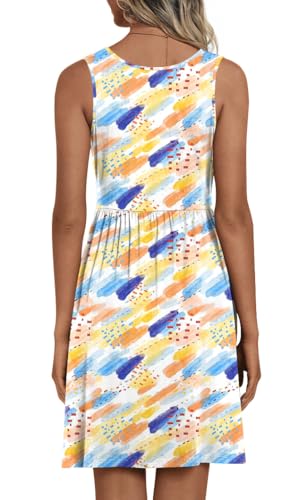Image of CATHY 2026 Womens Casual Dress Summer Sleeveless Dresses V Neck Wrap Sexy Sundress with Pockets S-2XL